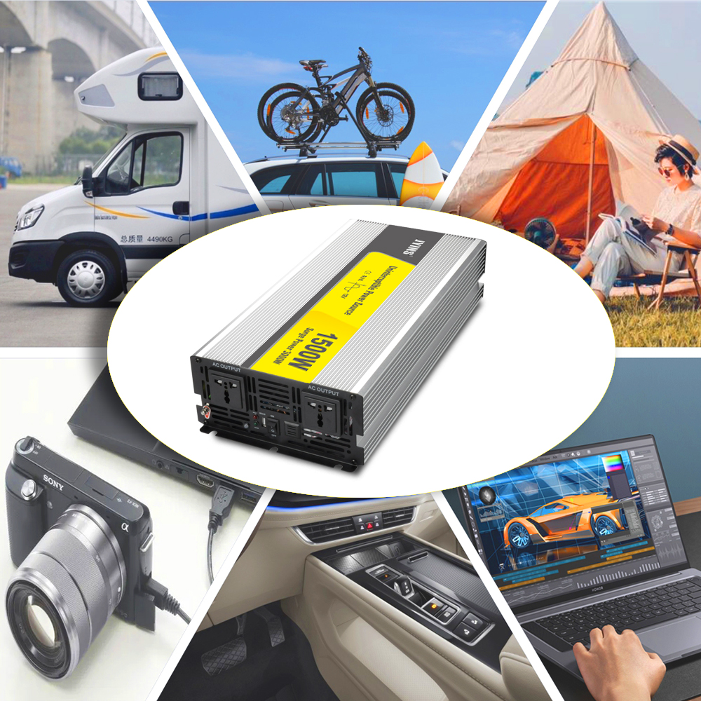 قبالة الشبكة 1500W شاحن العاكس الجيبي النقي