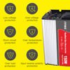 150W DC إلى AC العاكس موجة جيبية معدلة
