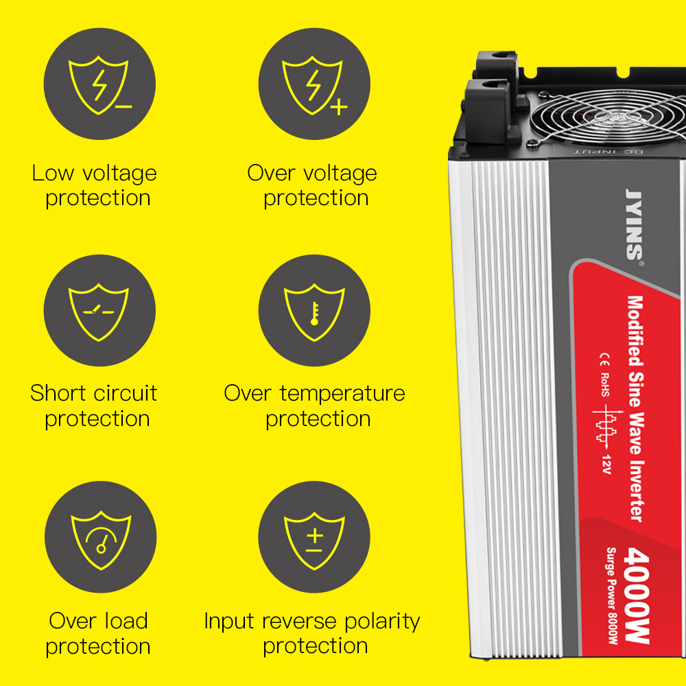 4000W DC إلى AC العاكس موجة جيبية معدلة