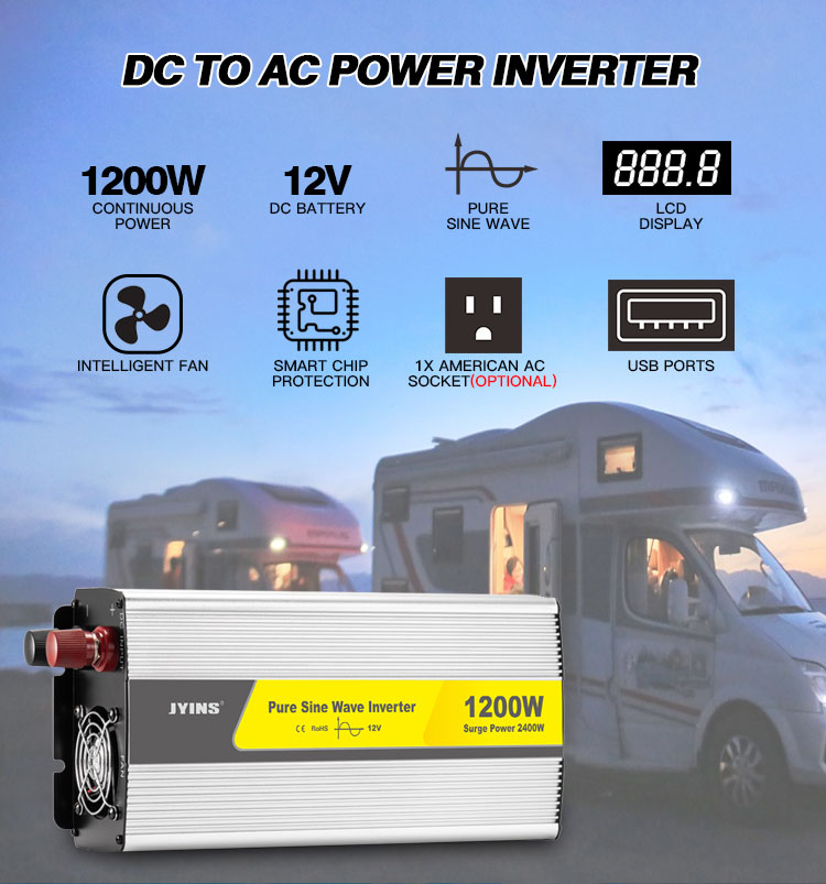 العاصمة إلى AC 1200 وات العاكس قوة موجة الجيب النقي (10)